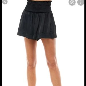 Black koch dupe shorts